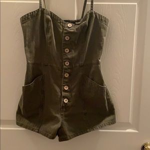 Forever 21 Army Green romper